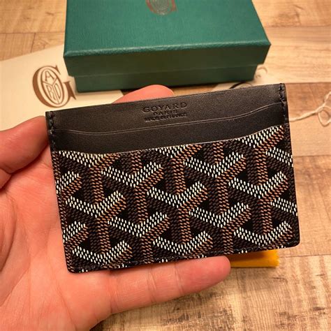 goyardine card holder|goyard st sulpice card wallet.